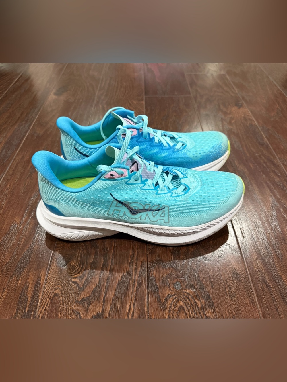 HOKA One One MACH 6 Women Ultra Light Running Shoe (Cloudless Waterpark) Size 9B